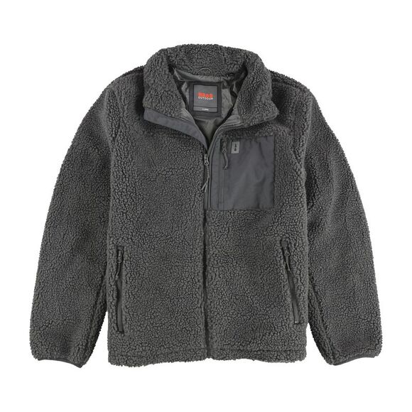 BASS OUTDOOR Mens Modern Fit Fleece Jacket, Grey, NWT - Picture 1 of 2